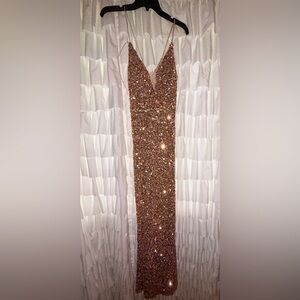 Windsor sequin Champagne dress / prom dress